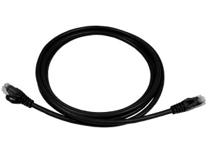 PowerMAX Black Cat.6 U/UTP T568B Patch Cord (PVC) - with Divider